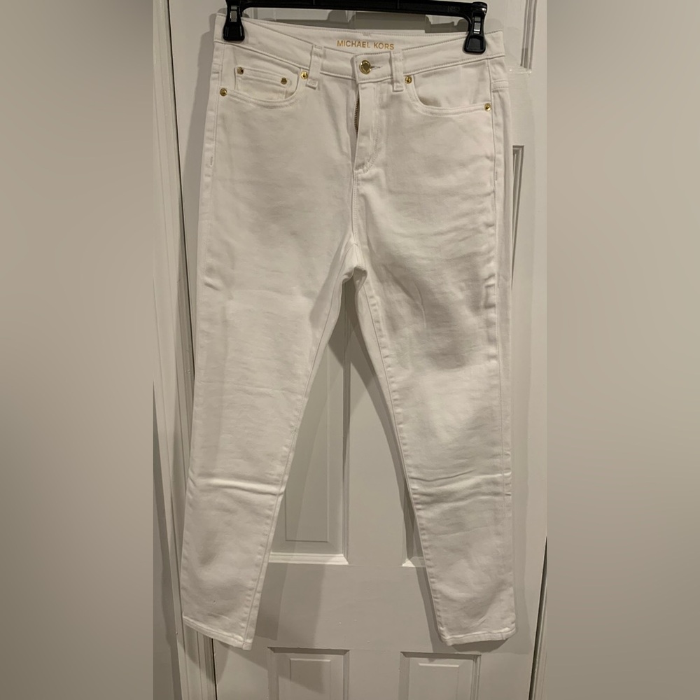 Michael Kors Women's White Jeans Size 8